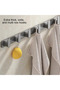 Heavy-duty clothes hook storage rack, durable, rust-proof and corrosion-resistant, suitable for wall mounting and storage. - 2
