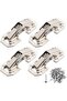 90-degree cabinet door hinges, with screws, 77mm x 32mm, 4-pack