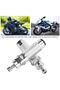 Universal folding aluminum alloy motorcycle foot pedals, replacement foot pedals, silver - 5