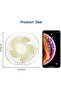 Mini USB fan, portable fan, silent fan, desk fan with 3 adjustable speeds, USB powered, for home and office (white) - 3