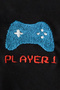 سويت شيرت برقبة دائرية مطرز بنمط Player 1 Joystick - للأزواج من اللاعبين - 4