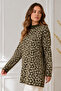 Leopard Patterned Tunic R7185 Khaki - 2