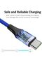 شاحن جوال 2PCSCOMBO 3 في 1 كابل شحن لأجهزة Android Type-c Iphone Mobile Phone USB Single - 2