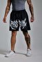 Washed Script Shorts - 3