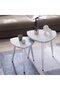 Silver Angular Table Set of 2 - 2