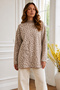 Leopard Patterned Tunic R7185 Beige - 3