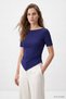 Kayık Collar Side Gathered Women's Blouse 0459 Laci