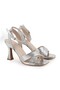 Women's Heeled Sandals Cross-Strapped Square Toe Evening Dress Goblet Heel Shoes L072.5016 - 3