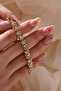 Stone and Teddy Bear Waterway Model Shiny Stone Zircon Bracelet-Vip - 2