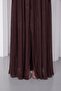 Women's Brown Halter Neck Slit Long Jacquard Evening Dress - 3