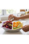 Basket with Strainer and Multi-Use Lid 32X22X11 cm - 2