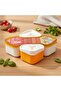 Nuts Serving Dish Divided with Lid 6 Compartments 21X21X7 cm - 3