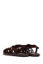Women's Brown Buckle Suede Leather Sandals 26Sfd132210 - 6