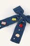 Appliqued Pearl Detailed Bow Hair Clip for Girls I2704A8Ns - 2