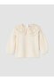 Beige Baby Collar Baby Girl Set - 4