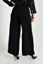 Women's Belted Pocketless Zippered Tencel Crepe Trousers - 4