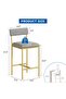Dining Table Set for 2 with 3 Storage Shelves, Pub Table Set, Kitchen Counter Storage Bar Table Set for Small Spaces, Apartment - 4