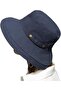 Fisherman's Sun Hat Women's Foldable Summer UV Protection Dark Blue - 2