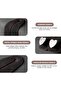 2-Piece Car Seat Headrest Hooks, Headrest Car Hooks, Double Heart-Shaped Storage Hooks, Foldable Soft Hook Storage Bag, Suitable for Cars (Black) - 4