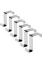 Suitable for Seger Stainless Steel Door Hook Set Cabinet Hanging Coat Rack Hanger 6 Pieces 5KG