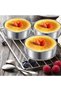 6Pcs Round Stainless Steel Mousse Cake Rings (8.5x2.5cm), Double Curled Edge Non-Stick Baking Molds for Pastries, Cookies and Sandwiches - 2