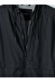 Black Regular Fit Hooded Men's Raincoat - 8