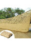 Yellow 150D mesh sunshade sail – camouflage design – 3x4 meters – waterproof and oxidation-resistant – easy to install - 3