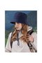 Waterproof & sun hat - Foldable summer hat w/Adj. chin strap - breathable - For outdoor activities such as hiking & fishing - navy blue - 4