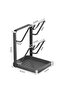 Pot lid organizer, pot lid holder, 2-in-1 design, can hold two pot lids, kitchen countertop pot lid rack, kitchen pot lid rack - 2