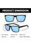 3-Pack Unisex Retro Polarized UV400 Sports Sunglasses for Golf & Cycling - 5