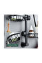 (Black) Bathroom Accessories Faucet Holder Shower Soap Dish Bathroom Accessories System 29*12*7cm - 3