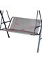 Garden swing seat cover, suitable for garden gliders, garden chairs, swing chairs, 2-seater and 3-seater (grey, 148 x 50 x 50 cm). - 2