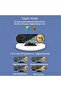 Digital alarm clock with adjustable brightness, voice control, 12/24-hour display, LED electronic clock, 2 alarms, date and week, desk clock. - 4