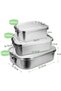 800+1200+1400 ml stainless steel lunch box with dividers, easy to carry, can be used as a lunch box or insulated lunch box. - 2