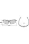 Unisex sports glasses, for cycling, running, driving, fishing, and other sports. Made of TR90 material, featuring a durable frame - 4