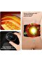 Back Massage Belt with Infrared Light - Relieve Back Pain - Wireless Charging - Hernia - Heat Compression - Waist Massage Device - Gray - 4