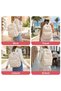 Cute and girly backpack for children, teenagers, and girls. Large capacity, lightweight, and suitable for everyday use. Beige and strawberry design. - 3