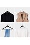 10 Wooden Clothes Hangers Black - Clothes Hanger - Notch and Trouser Bar - Metal Hook - Adults - 10 Pieces - Black - 2