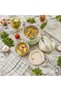 1200ml insulated food container with lid, stainless steel insulated container with folding spoon, for storing flour, soup, lunch, and cheese (green). - 5
