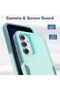 Heavy-duty rugged shockproof case for Samsung Galaxy S23 FE, compatible with Galaxy S23 FE phones (mint green). - 3
