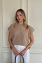 Silvery Openwork Oversized Top - 3