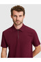 Burgundy Regular Fit Zippered Polo Collar T-Shirt 50334988-Vr014 - 2