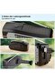 Suitable for Portable Emergency Radio Power Bank 2000 mAh Flashlight Solar Wind-up SOS Alarm USB-C Cable LED Power Bank ABS Black - 2