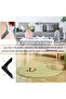 8-Pack Super Strong Adhesive Carpet Anti-Curl Securing Tape, Non-Slip Floor Mat Flatener, Black - 4