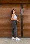 Smoked Boyfriend Mom Jean High Waist Daily Casual Wear Comfort Women's Denim Trousers Newseason (2026) - 2