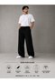 2-Piece Men's Baggy Tracksuit Oversize (Black and Gray) Loose-Leg Tracksuit - 4