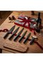 6-Piece Kitchen Knife Set with Peeler, All-in-One Chef Knives for Home Kitchen Cooking and Daily Meal Prep, Ergonomic Non-Slip Handle Cutting Tools for Home Chefs, Families and Professional Cooks - 2