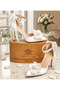 Evening Dress Bag and Shoe Combination with Rose and Pearl Details - 2