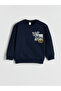 Printed Boys' Thick Sweatshirt and Sweatpants - 3