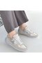 Jawen Gray Nubuck Silver Detailed Sports Shoes - 4
